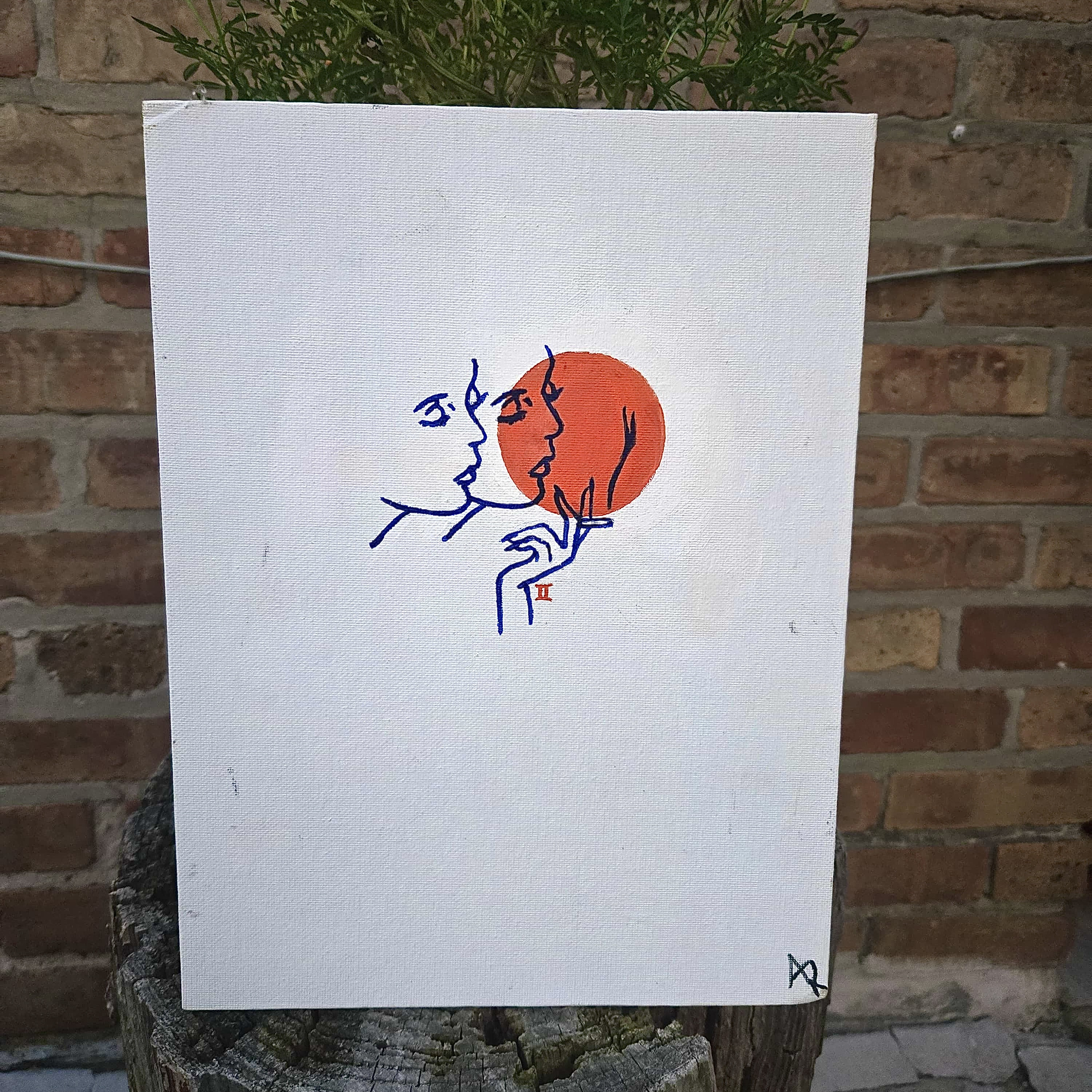 Gemini Reflections (Astrological Painting)